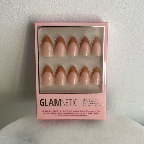 2 for $22 - Glamnetic Press On Nails - Café Crème - Picture 3 of 5